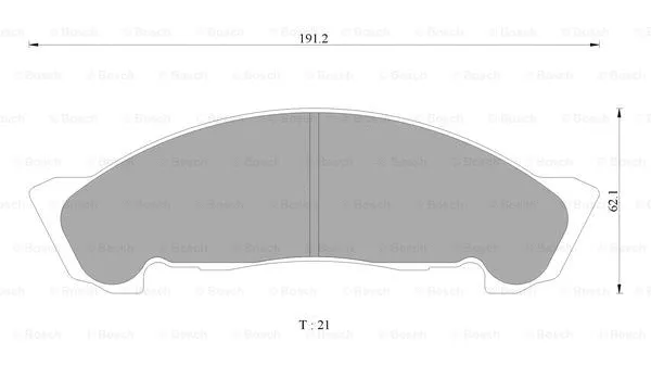 Brake Pad Set, disc brake (0 986 AB2 349)