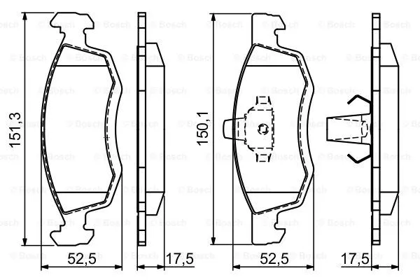 Brake Pad Set, disc brake (0 986 494 197)