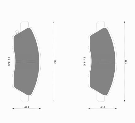 Brake Pad Set, disc brake (0 986 AB1 326)