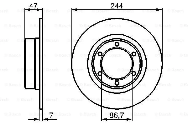 Brake Disc (0 986 478 050)