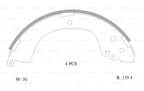 Brake Shoe Set (0 986 AB0 006)