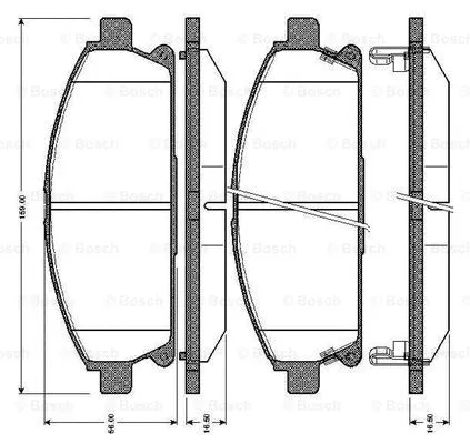 Brake Pad Set, disc brake (0 986 TB2 775)