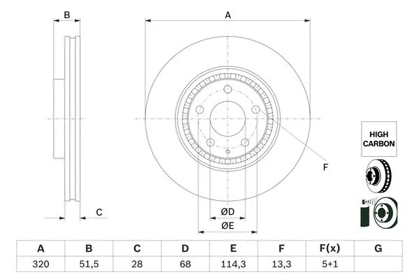Brake Disc (0 986 479 H02)