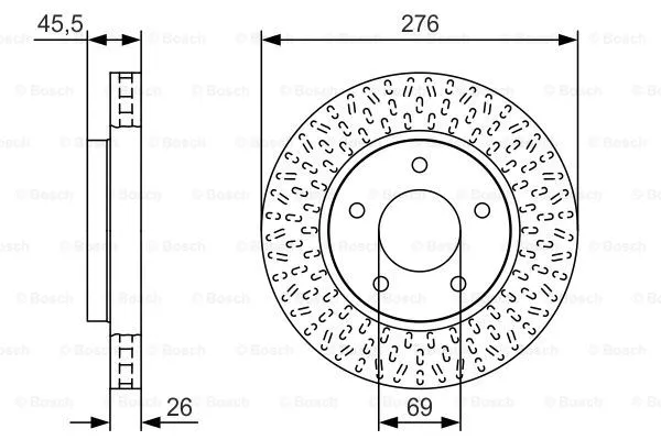 Brake Disc (0 986 479 U40)