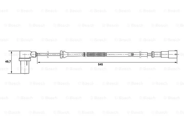 Sensor, wheel speed (0 265 006 594)