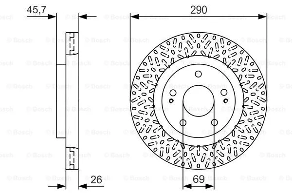 Brake Disc (0 986 479 U80)