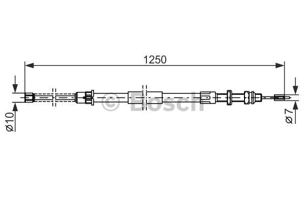 Cable Pull, parking brake (1 987 477 416)