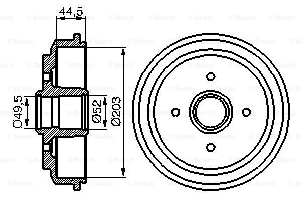Brake Drum (0 986 477 149)