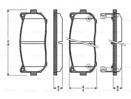Brake Pad Set, disc brake (0 986 TB2 321)