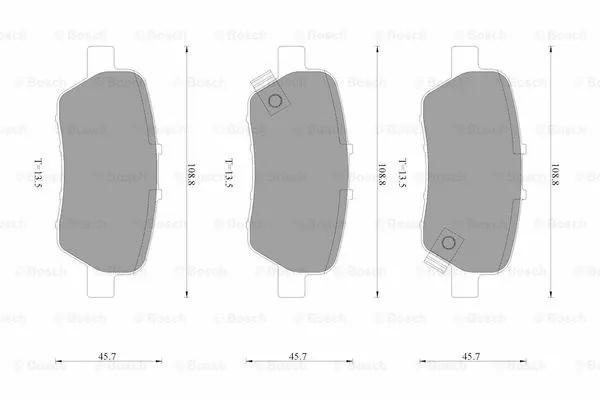 Brake Pad Set, disc brake (0 986 AB3 530)
