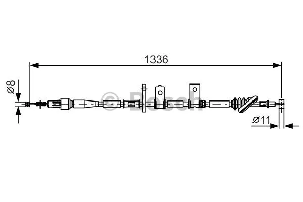 Cable Pull, parking brake (1 987 482 091)