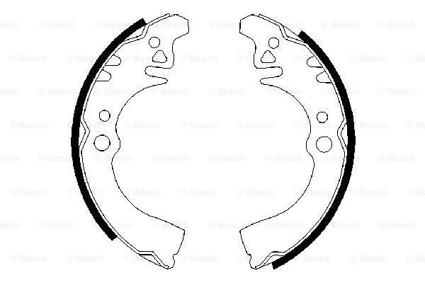 Brake Shoe Set (0 986 487 307)