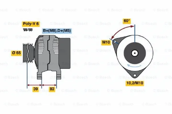 Alternator (0 123 510 092)