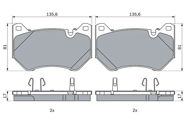 Brake Pad Set, disc brake (0 986 424 965)