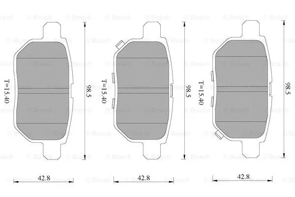 Brake Pad Set, disc brake (0 986 T11 165)