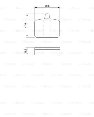 Brake Pad Set, disc brake (0 986 465 760)