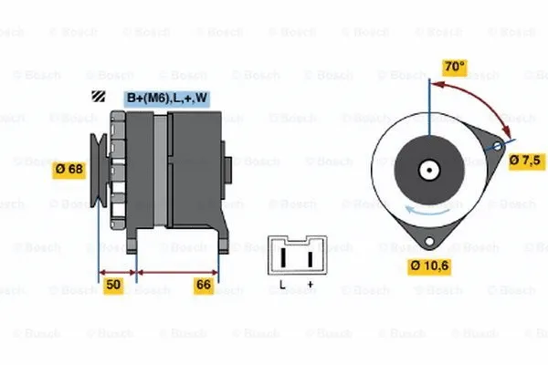 Alternator (0 986 036 901)