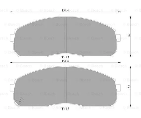 Brake Pad Set, disc brake (0 986 AB3 051)