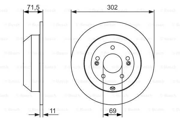 Brake Disc (0 986 479 081)