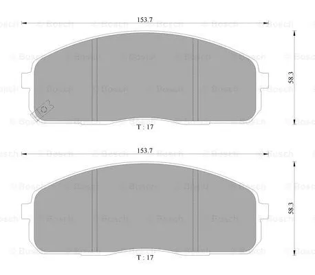 Brake Pad Set, disc brake (0 986 AB3 047)