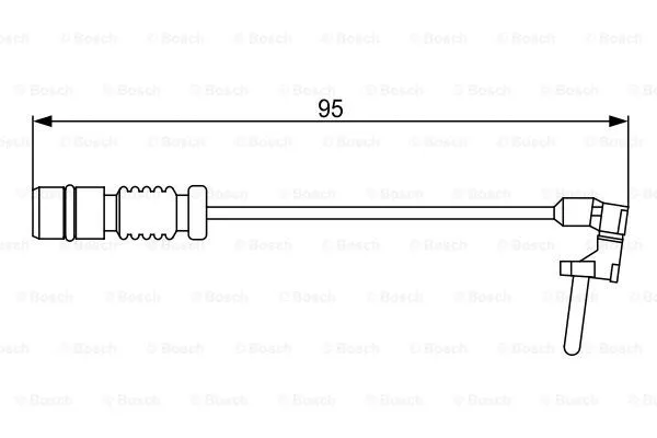 Warning Contact, brake pad wear (1 987 474 901)