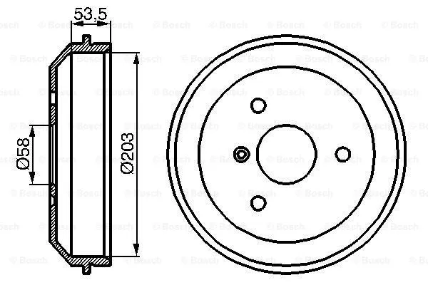 Brake Drum (0 986 477 103)