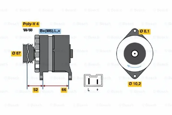 Alternator (0 986 034 000)