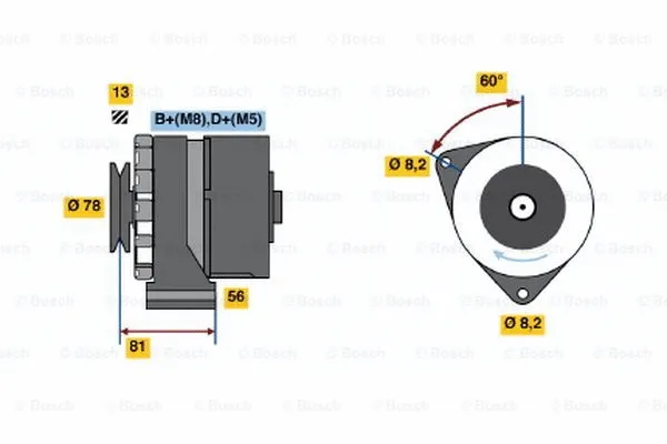 Alternator (0 986 034 080)