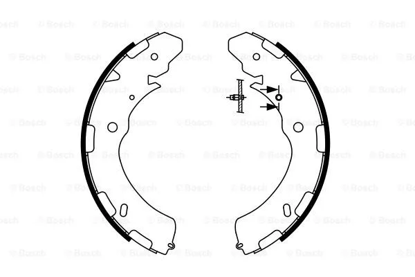 Brake Shoe Set (0 986 487 758)