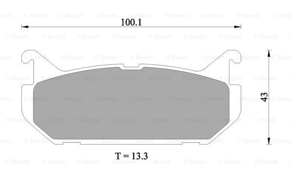 Brake Pad Set, disc brake (0 986 505 915)