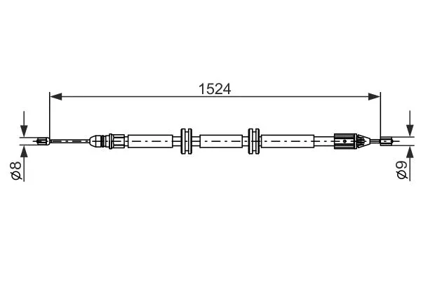 Cable Pull, parking brake (1 987 482 888)