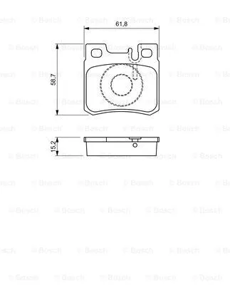 Brake Pad Set, disc brake (0 986 490 260)