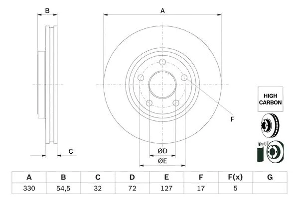 Brake Disc (0 986 479 G78)