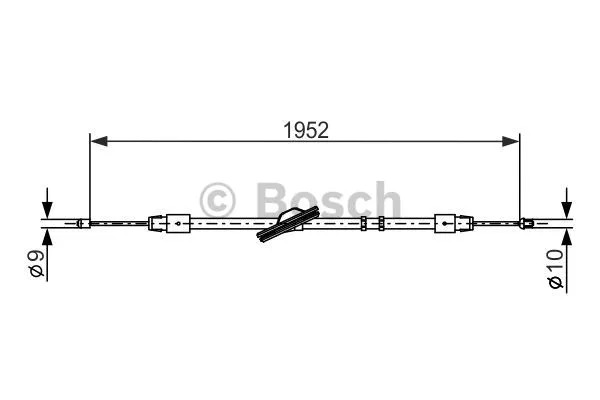 Cable Pull, parking brake (1 987 477 851)