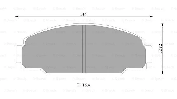 Brake Pad Set, disc brake (0 986 505 745)
