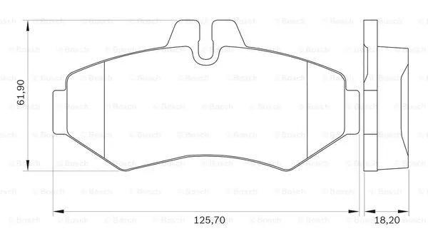 Brake Pad Set, disc brake (0 986 BB0 073)