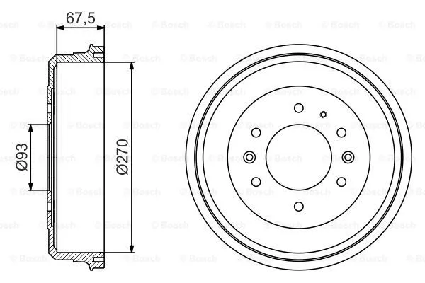 Brake Drum (0 986 477 249)
