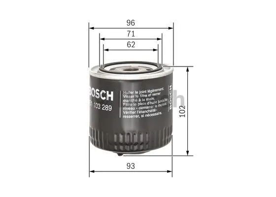 Oil Filter (0 451 103 289)