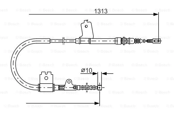 Cable Pull, parking brake (1 987 477 404)