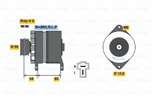Alternator (0 986 034 291)