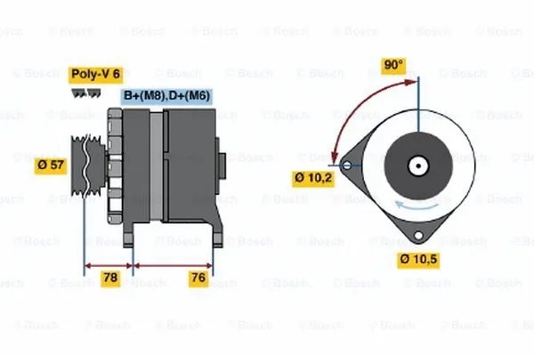 Alternator (0 986 039 630)