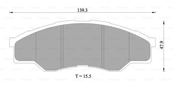 Brake Pad Set, disc brake (0 986 AB1 414)