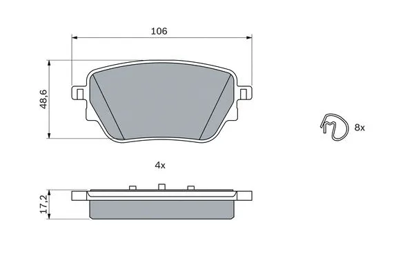 Brake Pad Set, disc brake