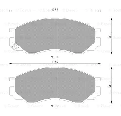 Brake Pad Set, disc brake (0 986 AB9 112)