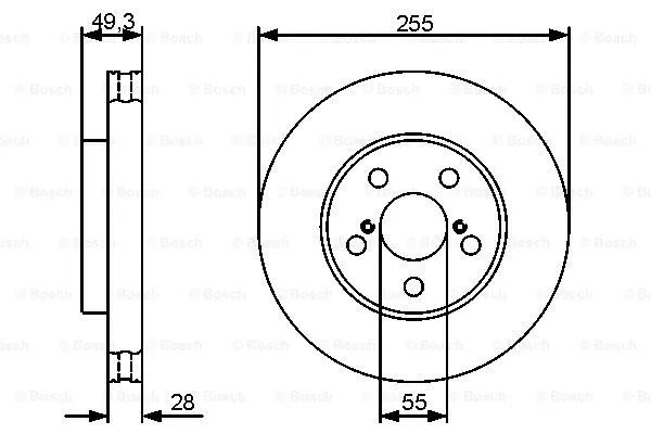 Brake Disc (0 986 479 490)