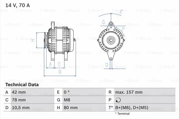 Alternator (0 986 040 850)