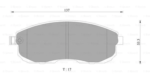 Brake Pad Set, disc brake (0 986 AB3 120)