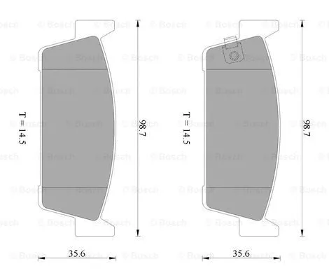 Brake Pad Set, disc brake (0 986 AB2 464)