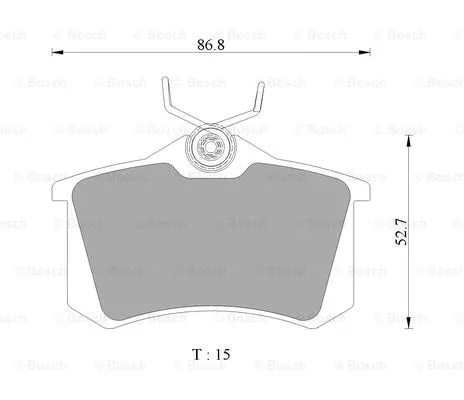 Brake Pad Set, disc brake (0 986 AB3 129)