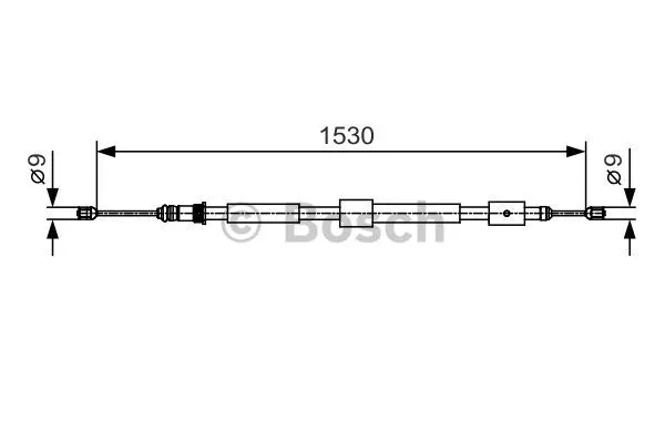Cable Pull, parking brake (1 987 482 114)